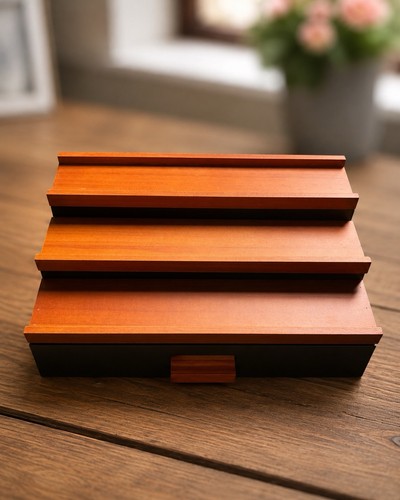 Wooden cologne display stand - wooden, 3