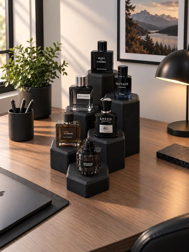 Hexagonal perfume display - hexagonal,