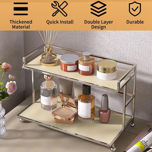 Makeup organizer shelf tier - makeup,