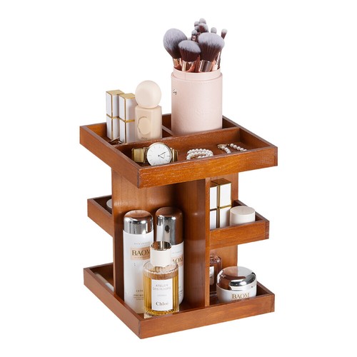Rotating wooden makeup - wooden,