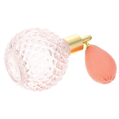 Pink glass gasbag bottle - pink,