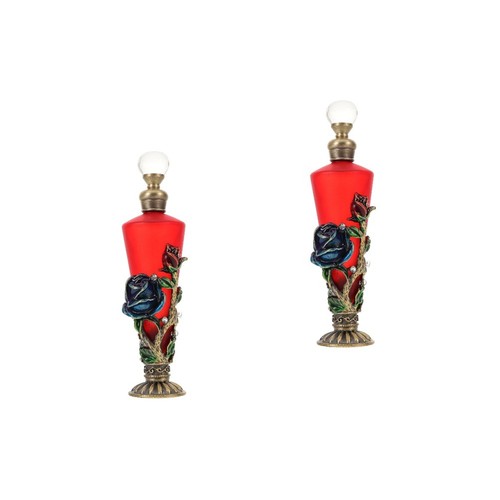 Compact red glass bottle for - glass,