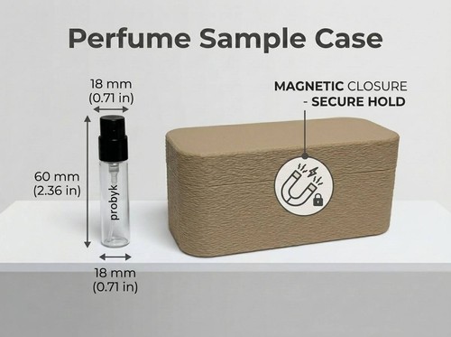 Perfume sample case vials - case,