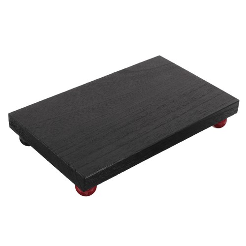 Solid wood black - wood, rectangular